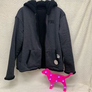PINK reversible Sherpa jacket